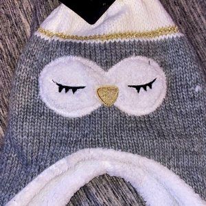 Youth Sized, Gray, Sleepy Owl Hat